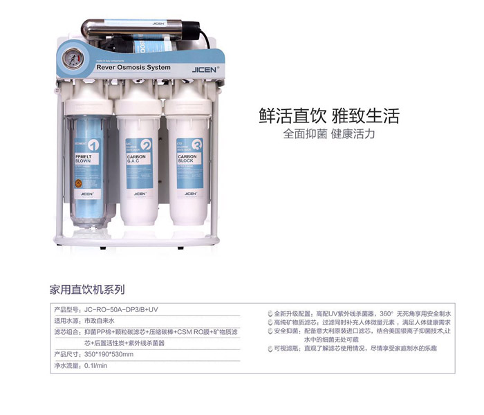 凈水器凈水流量越大≠越好，看凈水指標選凈水器